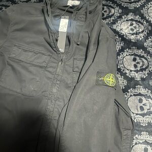 Black Stone island Hoodie Size XL Worn once still have tags
